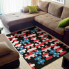 American Flag Jigsaw Puzzle Print Area Rug