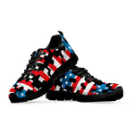 American Flag Jigsaw Puzzle Print Black Sneakers