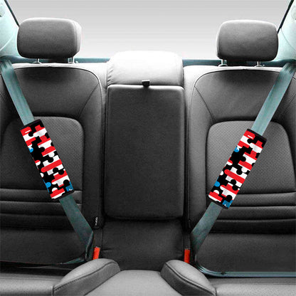 American Flag Jigsaw Puzzle Print Car Seat Belt Covers