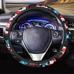 American Flag Jigsaw Puzzle Print Car Steering Wheel Cover