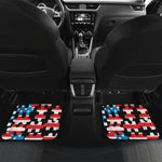 American Flag Jigsaw Puzzle Print Front and Back Car Floor Mats