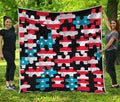 American Flag Jigsaw Puzzle Print Quilt
