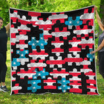 American Flag Jigsaw Puzzle Print Quilt