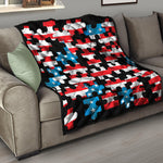 American Flag Jigsaw Puzzle Print Quilt