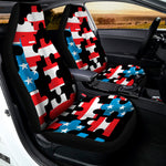 American Flag Jigsaw Puzzle Print Universal Fit Car Seat Covers