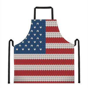 American Flag Knitted Print Apron