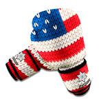 American Flag Knitted Print Boxing Gloves