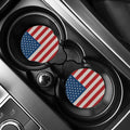 American Flag Knitted Print Car Coasters