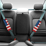 American Flag Knitted Print Car Seat Belt Covers