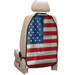 American Flag Knitted Print Car Seat Organizers