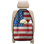 American Flag Knitted Print Car Seat Organizers