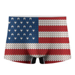 American Flag Knitted Print Men's Boxer Briefs