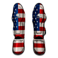 American Flag Knitted Print Muay Thai Shin Guards