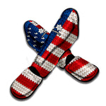 American Flag Knitted Print Muay Thai Shin Guard