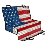 American Flag Knitted Print Pet Car Back Seat Cover