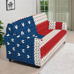 American Flag Knitted Print Sofa Cover