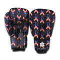 American Flag Ribbon Pattern Print Boxing Gloves