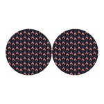 American Flag Ribbon Pattern Print Car Coasters