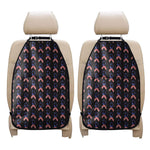 American Flag Ribbon Pattern Print Car Seat Organizers