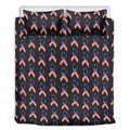 American Flag Ribbon Pattern Print Duvet Cover Bedding Set