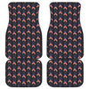 American Flag Ribbon Pattern Print Front and Back Car Floor Mats