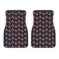 American Flag Ribbon Pattern Print Front Car Floor Mats