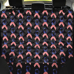 American Flag Ribbon Pattern Print Pet Car Back Seat Cover