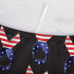 American Flag Ribbon Pattern Print Sofa Cover