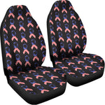 American Flag Ribbon Pattern Print Universal Fit Car Seat Covers