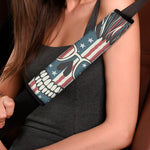 American Flag Skull Print Car Seat Belt Covers