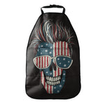 American Flag Skull Print Car Seat Organizers