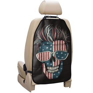 American Flag Skull Print Car Seat Organizers