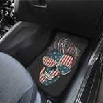 American Flag Skull Print Front Car Floor Mats