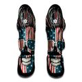 American Flag Skull Print Muay Thai Shin Guards
