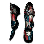 American Flag Skull Print Muay Thai Shin Guard