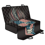 American Flag Skull Print Pet Car Back Seat Cover