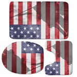 American Flag War Memorial Print 3 Piece Bath Mat Set