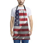 American Flag War Memorial Print Apron