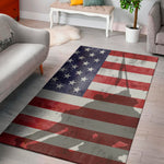 American Flag War Memorial Print Area Rug