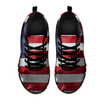 American Flag War Memorial Print Black Sneakers