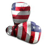 American Flag War Memorial Print Boxing Gloves