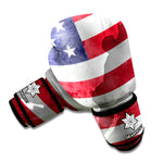 American Flag War Memorial Print Boxing Gloves