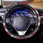 American Flag War Memorial Print Car Steering Wheel Cover