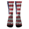 American Flag War Memorial Print Crew Socks