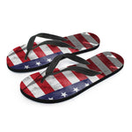 American Flag War Memorial Print Flip Flops