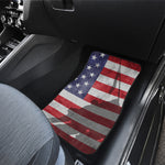 American Flag War Memorial Print Front and Back Car Floor Mats