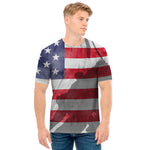 American Flag War Memorial Print Men's T-Shirt
