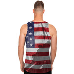 American Flag War Memorial Print Men's Tank Top