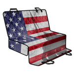 American Flag War Memorial Print Pet Car Back Seat Cover