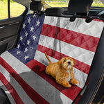 American Flag War Memorial Print Pet Car Back Seat Cover